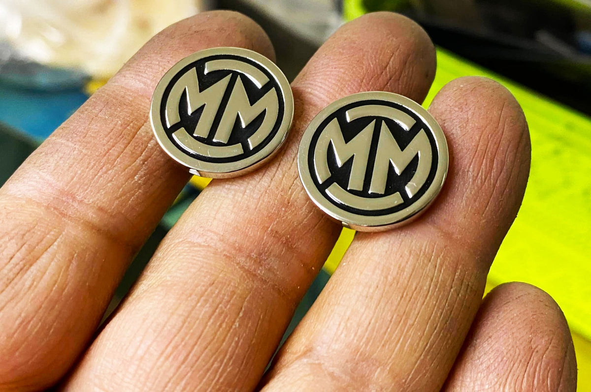 High-End  Stainless Steel Cufflinks With Custom Design Or Writing Engraved