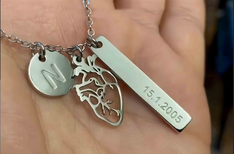 "بنت أبوها" High-End Stainless Steel Gold Plated Necklace