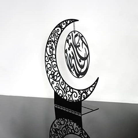 Matte-Black-Ramadan-Crescent-table-decore